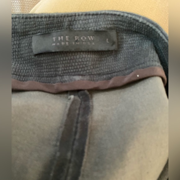 THE ROW SIZE LARGE SUEDE MOTO LEGGINGS METAL GREY - Picture 3 of 4